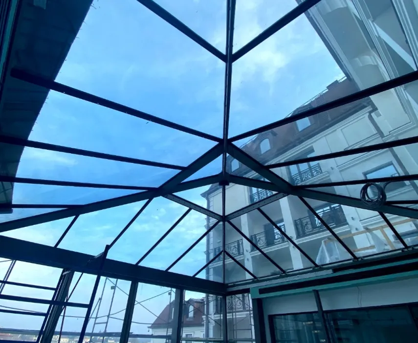 vertical shot white building clear sky 1